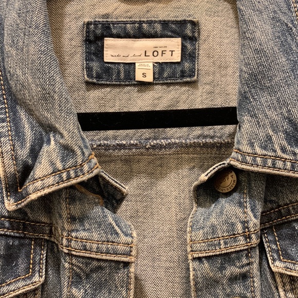 LOFT Denim Buttoned Jean Jacket, S - Picture 2 of 4